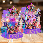 Kpop Demon Hunters Party Supplies Birthday Decoration Balloon Tableware Swirl