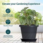 Hc Companies Classic 21 13 Inch Round Saucer Tray For 24 Inch Flower Pots  Black