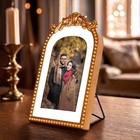 4x6 Filigree Tabletop Picture Frame  Gold