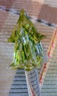 Lot  4  Blown Glass Christmas Swizzle Stir Sticks Handcrafted 