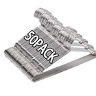 20 50pcs Heavy Duty Stainless Steel Hangers  16 5 Inch Ultra Thin Space Saving C