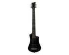 Hofner Deluxe Shorty Electric Travel Guitar W  Gig Bag - Black - Open Box