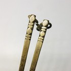 Pair 19th Century Antique Chinese Copper Chopsticks