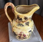 Antique French Majolica Pitcher  Signed And Dated Late 1800s To Early 1900s