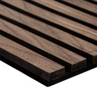 Acoustic Wood Slat Panel  9 5 In  X 94 5 In    6 2 Sqft  - Color  Tawny