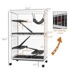 5-tier Small Animal Cage  Ferret Cage Large Chinchilla Cage  White