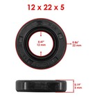 Caltric Mechanical Water Pump   Oil Seal For Kawasaki Brute Force 750 2012-2023