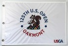 2025 Us Open Flag Oakmont Golf White Embroidered Pin Flag New