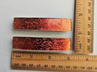 Handcrafted Fused Candy Apple Red Dichroic Glass Genuine French Hair Barrettes