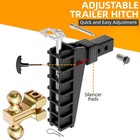 Adjustable Trailer Hitch 2  Receiver 8  Drop Towing Hitch Dual Ball Truck Hitch
