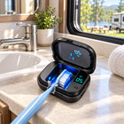 Toothbrush Sanitizer Cleaner Uv Light Rechargeable Magnetic Wall Mount Portable