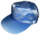 Colorado Saddlery Hat Snapback Satin Rope Blue Denver Western Osfa Dad Cap Vtg