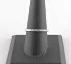 Sterling Silver 5-pack Textured Hammered Band Rings - Free Gift Packaging