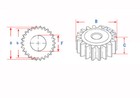 Spur Gear 2 0 Mod 10t 40t Metal Spur Gear  45 Steel Transmission Gear Thick 20mm