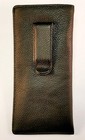 Premium Leather Eyeglass   Glasses Case With Clip -  Multiple Colors