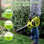 1 4pack 8 0ah Battery 40 Volt For Ryobi 40v Lithium Op40602 Battery With Led