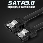 Sata Iii 6gbps Data Cable 50cm Ssd Hdd Hard Drive Serial Cable With Locking