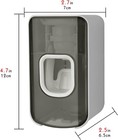 2 Slot Toothbrush Holder And Toothpaste Dispenser Wall Mounted  Automatic Toothp