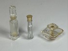 Miniature Perfume Bottles Lot Of 3 Various Brands Collectible Vintage Empty