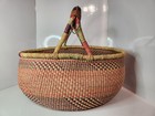 Large African Bolga Basket - Ghana Market Basket - 16  Across - Multicolor 