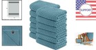 Versatile Kitchen Towels Set - 12 Pack  450gsm Aqua Cotton  Extra Absorbent