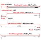12  14  Ape Brake Clutch Throttle Cable For Harley Sportster Xl 883 1200 Non-abs