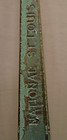 Old Orig  National St  Louis Bayonet Saddle Brace  Lightning Rod Weathervane