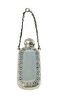 Sterling Silver Perfume Scent Bottle Chain Chatelaine Pendant Antique Webster