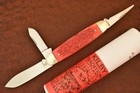 Kilby Tradition Pine Knot Ky Red Bone  cattle Of A Thousand Hills  Stock Knife