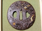 Dragon Vs Tiger High Grade     Tsuba Edo Era Tsuba Antique