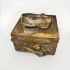 Vietnamese Hand-carved Soapstone Jewelry Box - Lizard Image