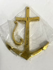 Solid Brass Wall Hanging 9 Inch Boat Anchors 2 Total Each With A Brass Hook Nip