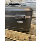 Vintage Train Case American Tourister- Navy Train Case - Slate Gray Travel Case