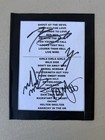 Motley Crue Fully Signed Set List Early 80 s Era Guaranteed Authentic Nice Sigs 