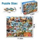 100 Piece Jigsaw Puzzle Kids National Parks Map Usa Landscape Geography Toy
