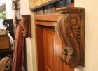 Wall Bracket Wooden Corbel Pair Vintage Home Decor Shelf European Antique Style