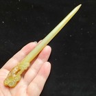 Chinese Jade collectibles  Manual Sculpture the Ancient Jade Statue Pendanth635