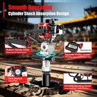  Gas Powered T-post Driver 2 Stroke Pole Pounder Pile Driver Hammer Portable
