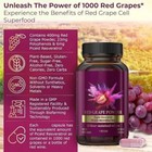 Red Grape Powder Rapid Absorbtion 60 Resveratrol Piceid Veggie Capsules