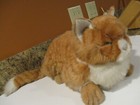 Applause 15  Avanti Jockline Orange Striped Tabby Kitty Cat 1985 Vintage Plush