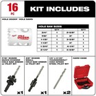 Milwaukee Tool 49-22-4156 16 Pc  Hole Dozer Plumbers Hole Saw Kit