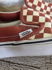 Vans Burnt Siena Slip On Checkered Size 4 5 Men   s   6 Women   s Shoes Checkerboard