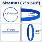 Large Rubber Bands Heavy Duty 30pcs Size  107 Blue Elastic Long Rubber Bands