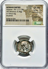Gorgeous 117-138 Ad Hadrian Ancient Roman Silver Denarius Ric 76 Ngc Choice Au