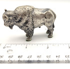 Vintage Solid Pewter Miniature Buffalo bison 