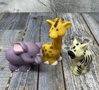 Fisher-price Little People Zoo Animals Giraffe Elephant Zebra Figure Lot