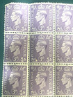 Lot  12  Postage Revenue   King George Vi   Purple 3d Stamps  new     C 1940 s  