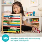 Melissa   Doug Abacus - Classic Wooden Educational Counting Toy With 100 Beads