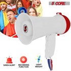 5 Core Megaphone 15w Bull Horn Mini Kids Pa Speaker W 400 Yards Range Loud Siren