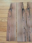 5 Pieces Rosewood Wood Veneer 4 1 4  To 3 1 4  X 19 5  Each  1 42  Buckle Cracks